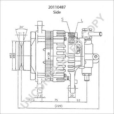 PRESTOLITE ELECTRIC 20110487 -  Генератор